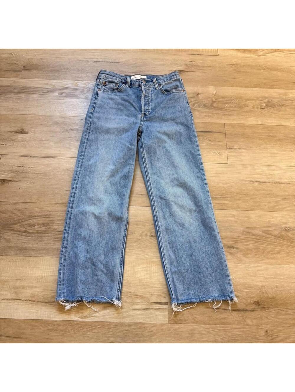 Denim Forum The Arlo High Rise Straight Jeans 28L Women's Size 26